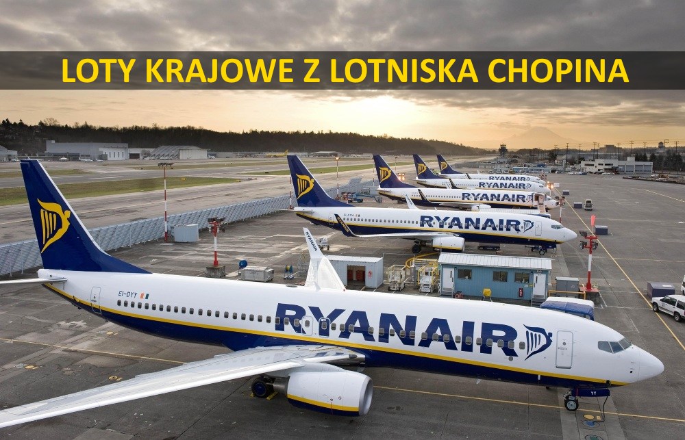 Bilety Ryanair z Warszawy (Lotniska Chopina) już w sprzedaży!