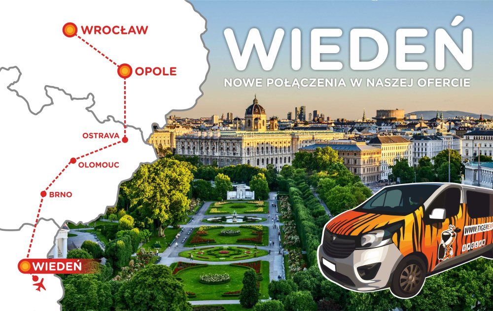 TigerExpress: nowa trasa Wrocław – Wiedeń