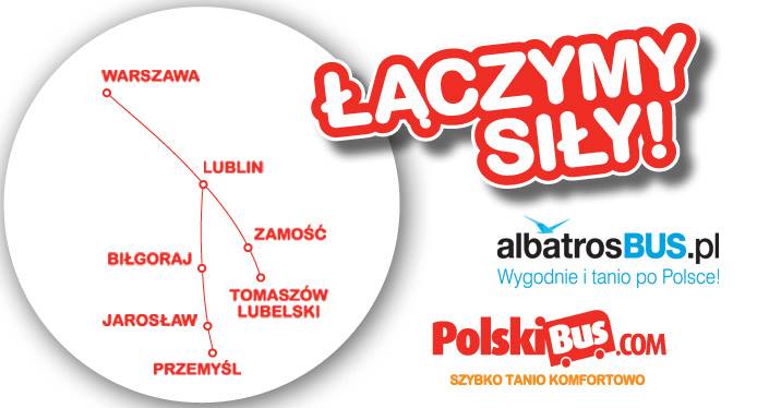 PolskiBus: dwie nowe trasy, pięć nowych miast i bilety od 1 PLN*