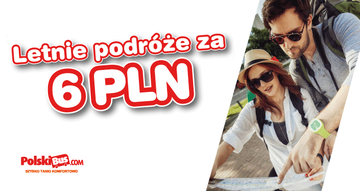 PolskiBus: letnie podróże już za 6 PLN*