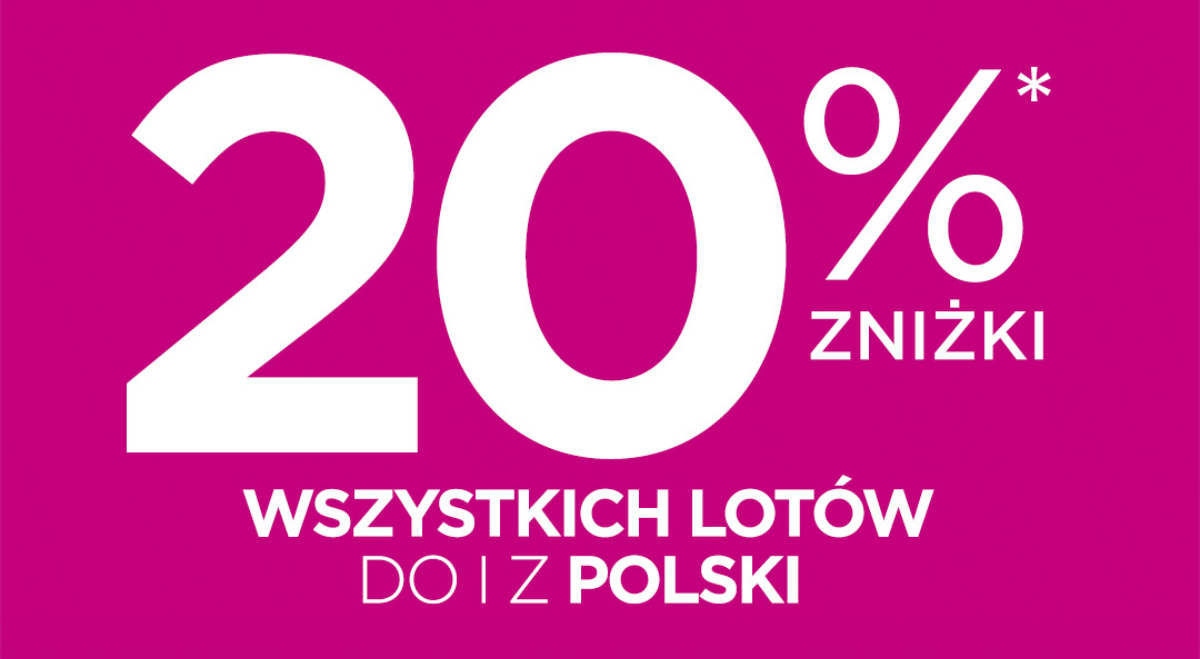 Wizz Air: do 20% obniżki na wszystkie loty (dla każdego i przez 3 dni!)