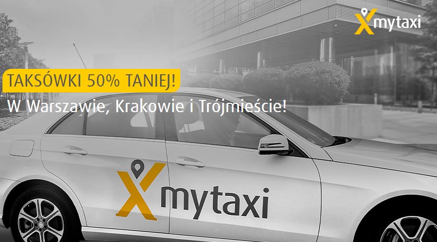mytaxi: przejazdy za 50% ceny (dla każdego)