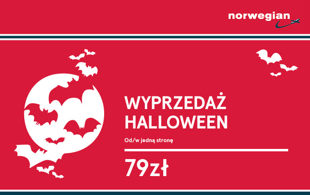 PRZEGLĄD PROMOCJI: Halloween w Norwegian z lotami od 79 PLN