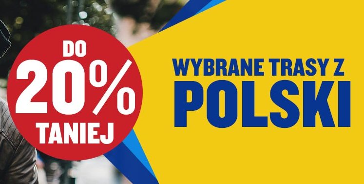 Ryanair: weekendowa promocja z rabatem 20% na wybrane trasy