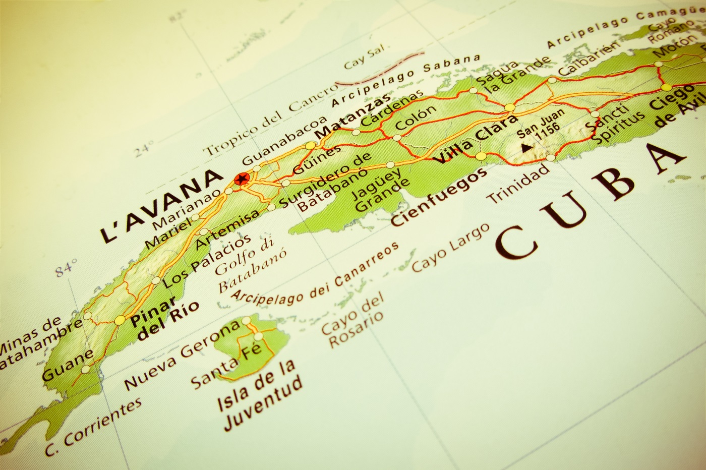 Kuba Hawana Varadero Geographical view of Cuba