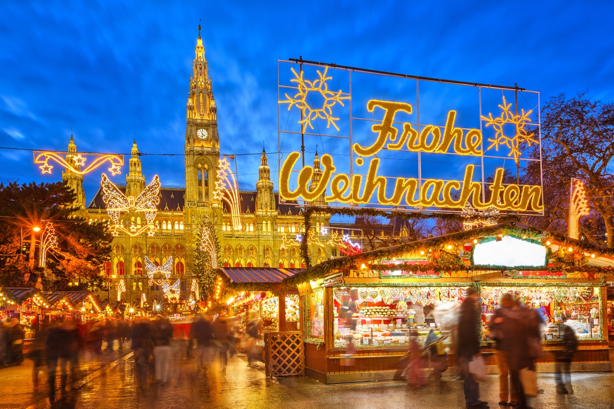 Wieden austria Christmas market in Vienna
