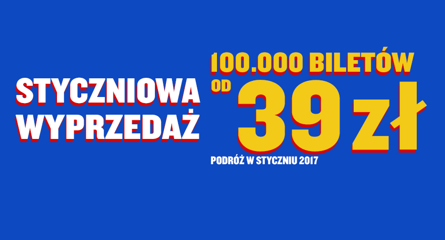 Ryanair: 100 000 biletów z ceną już od 39 PLN (a nawet mniej!)