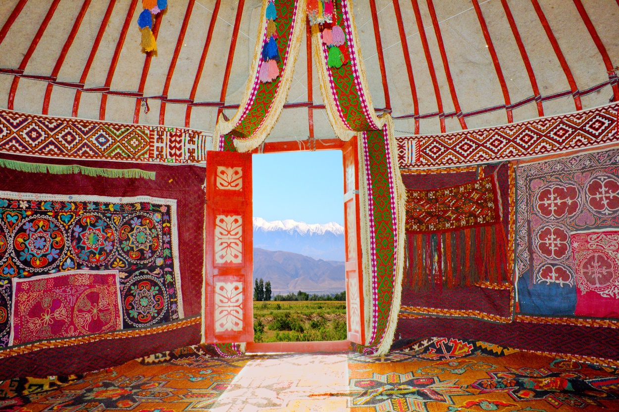 Kazachstan Kazakh nomads dwelling