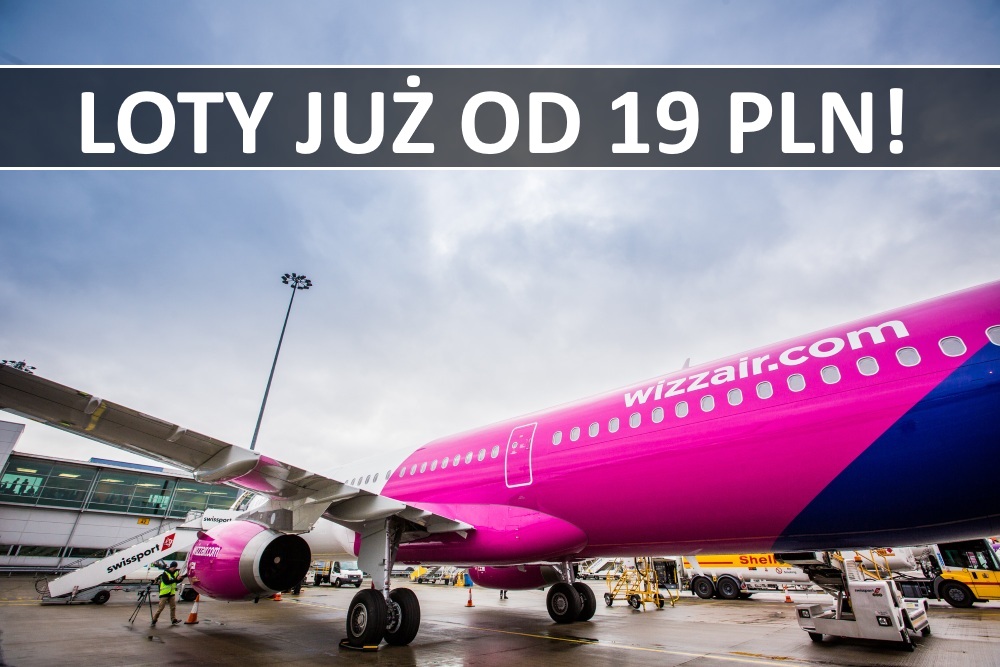 Tanio w Wizz Air! Loty już od 19 PLN w każdą stronę. Lwów, Wilno i inne!
