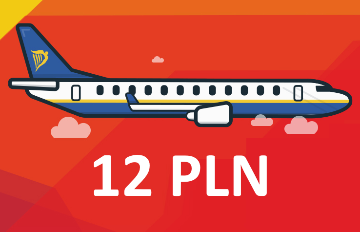 Wyprzedaż! Krajowe i zagraniczne loty Ryanair już od 12 PLN!