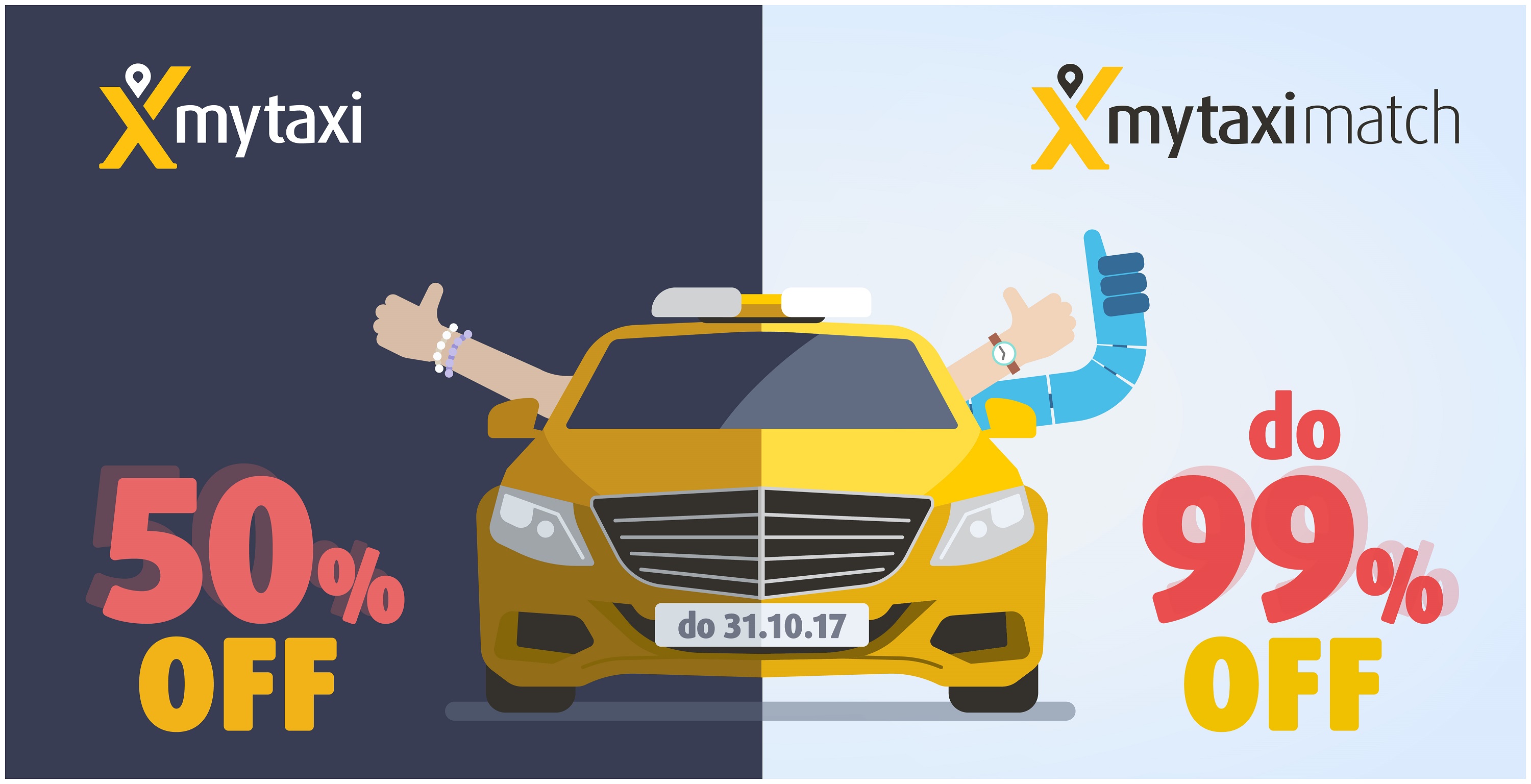 Promocja: kursy taksówkami nawet… 99% taniej (promocja mytaxi)