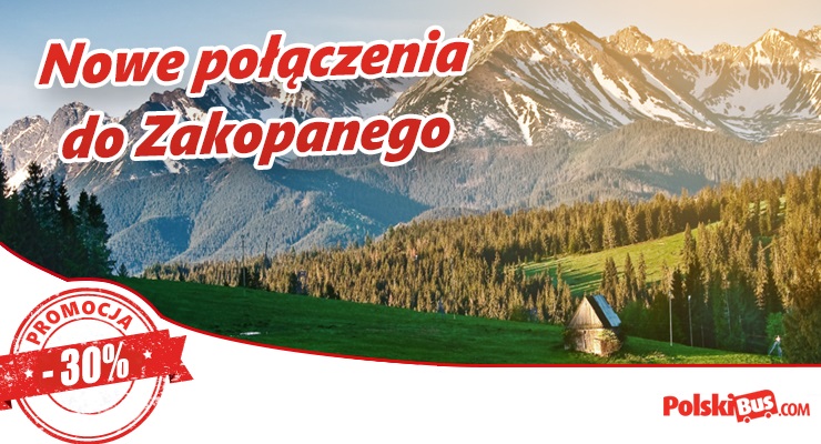 Zakopane 30% taniej – nowa opcja podróży łączonych!