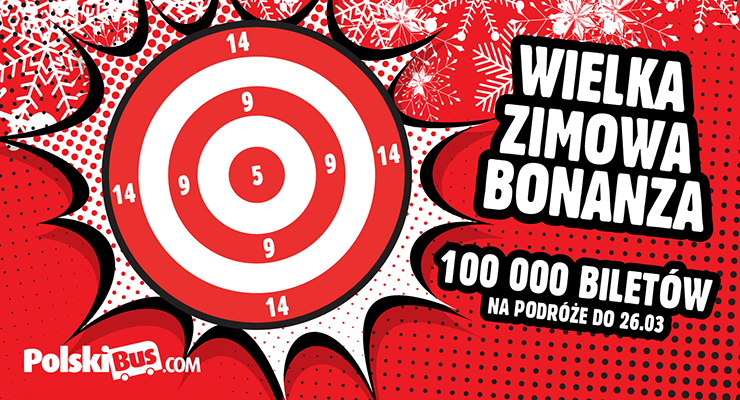 Zimowa Bonanza: mnóstwo biletów w cenie już od 5 PLN*