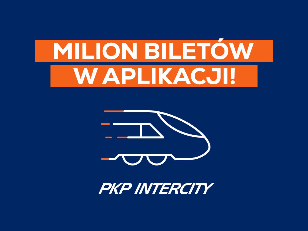 Milion sprzedanych biletów w aplikacji mobilnej PKP Intercity