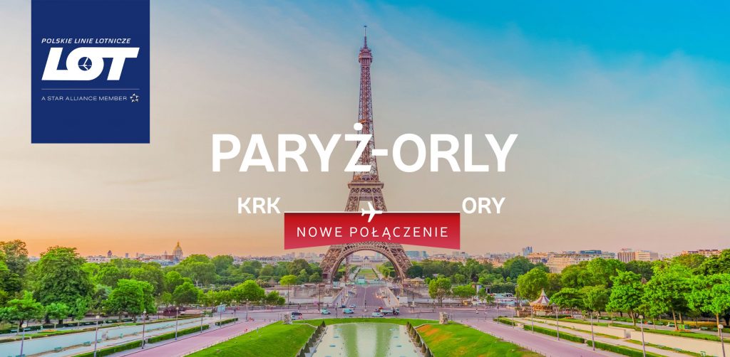 PLL LOT: nowa trasa Kraków – Paryż Orly