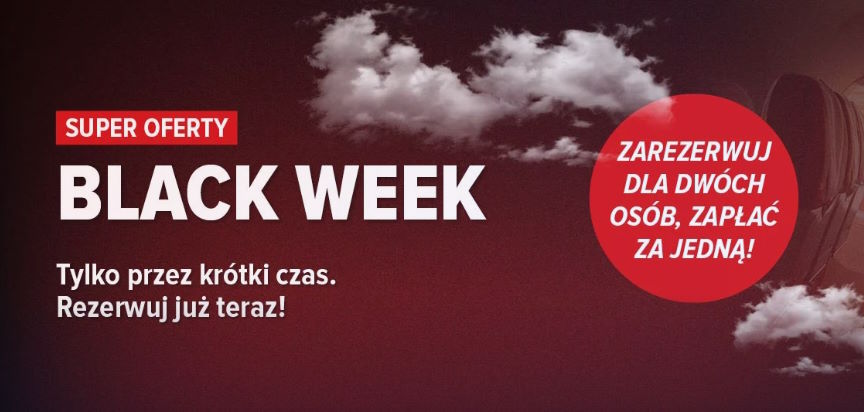 Corendon Airlines: dwa bilety w cenie jednego (Black Week)